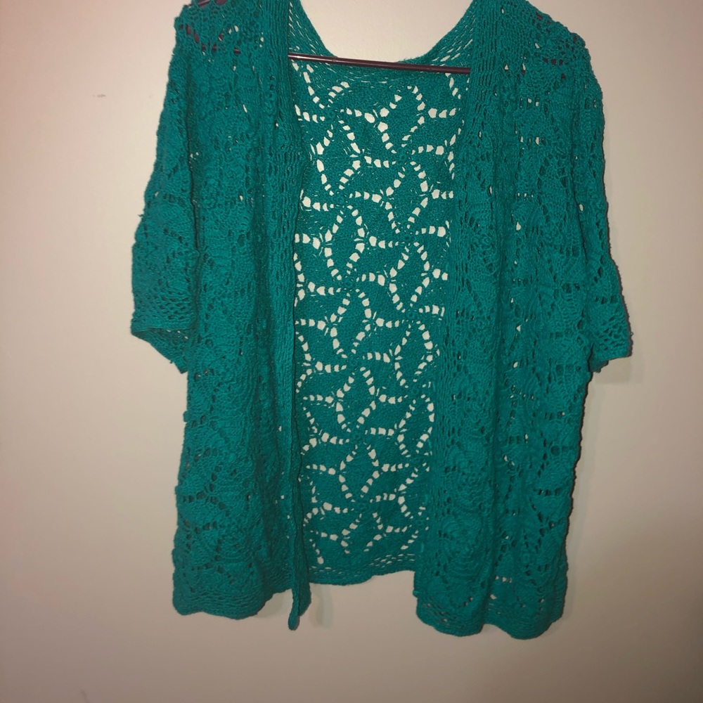4/$35 Blue over shirt. Size XL.